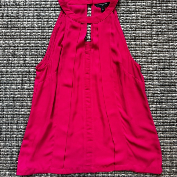 Banana Republic Pink Pleated Embellished Tank Top - Picture 1 of 4